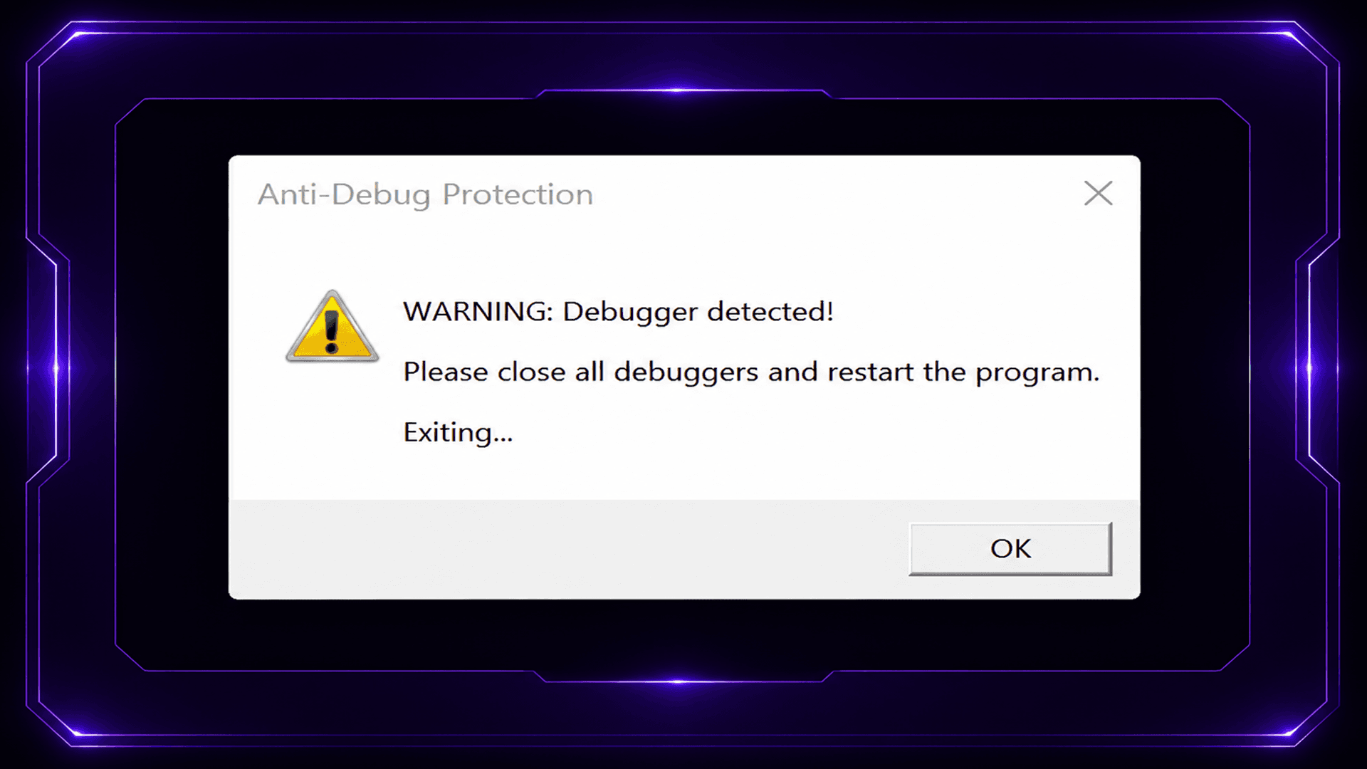 Debugger detectado