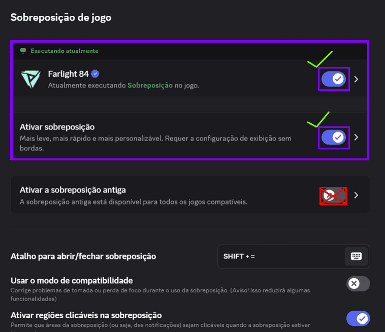 Overlay não abre