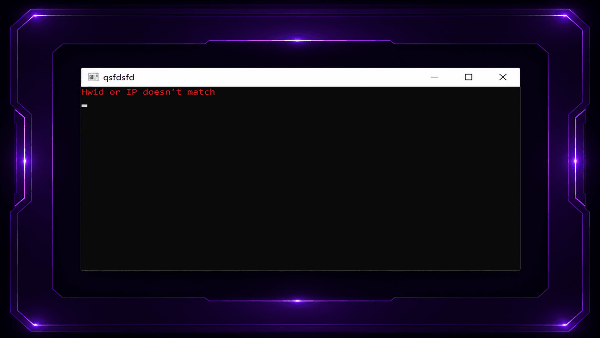 HWID incompatível